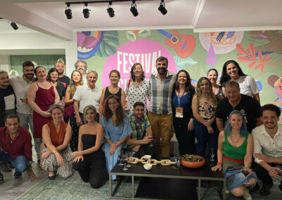 Coquetel de apresentação do comitê no Festival de Curitiba