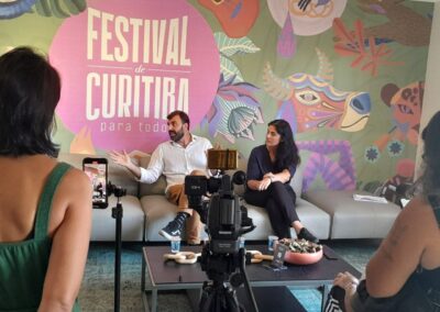 Coletiva de Imprensa sobre o Comitê no Festival de Curitiba