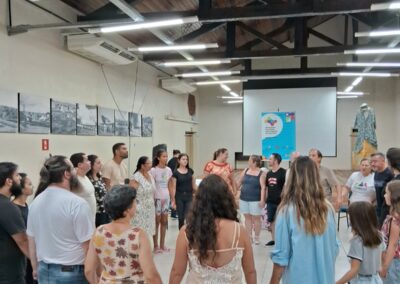 Roda de conversa, Artes integradas, oficinas.